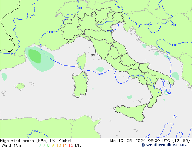 yüksek rüzgarlı alanlar UK-Global Pzt 10.06.2024 06 UTC