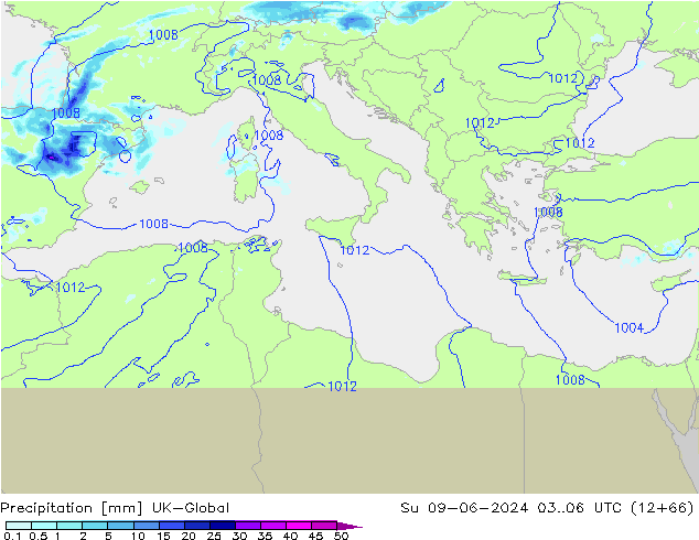 Neerslag UK-Global zo 09.06.2024 06 UTC