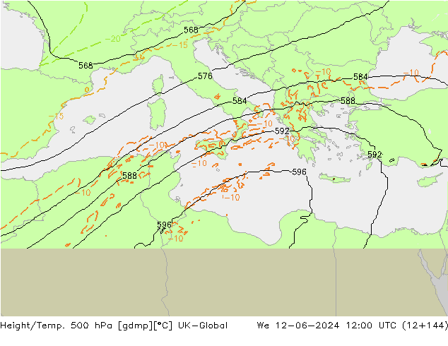 Hoogte/Temp. 500 hPa UK-Global wo 12.06.2024 12 UTC