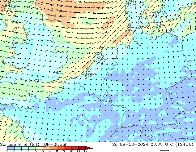 Bodenwind (bft) UK-Global Sa 08.06.2024 00 UTC