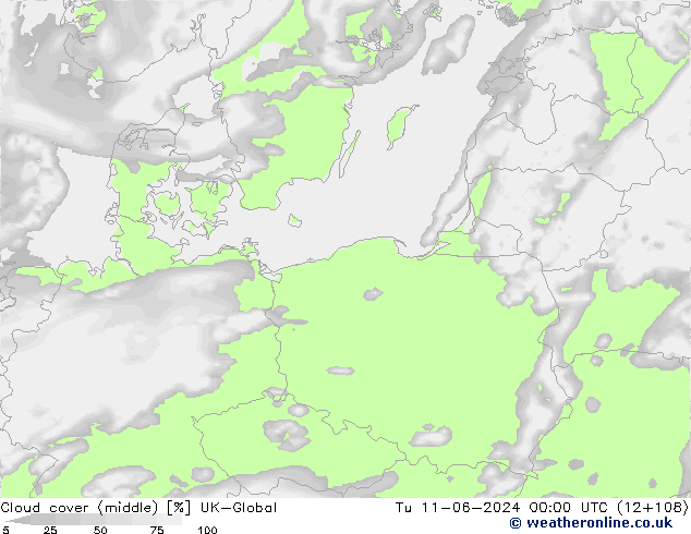 облака (средний) UK-Global вт 11.06.2024 00 UTC