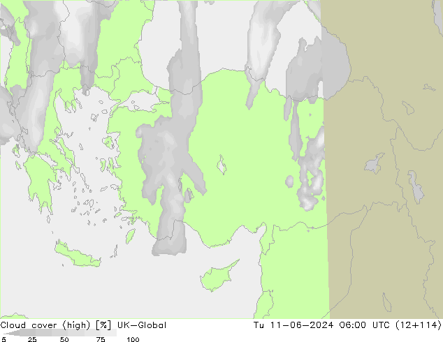 zachmurzenie (wysokie) UK-Global wto. 11.06.2024 06 UTC