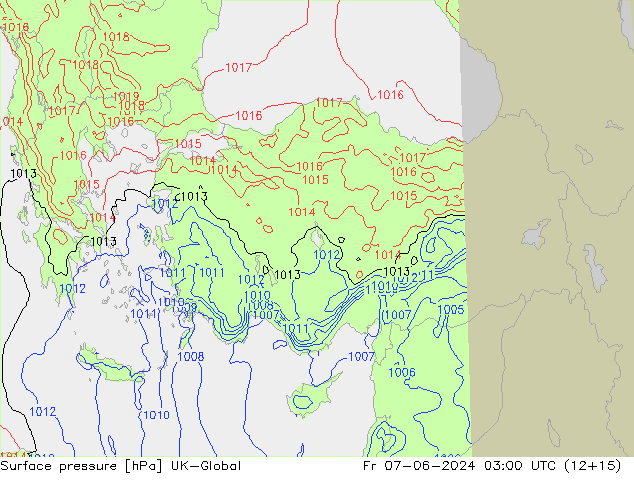 приземное давление UK-Global пт 07.06.2024 03 UTC