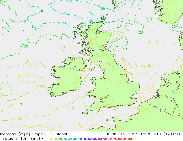 Isotachs (mph) UK-Global чт 06.06.2024 15 UTC