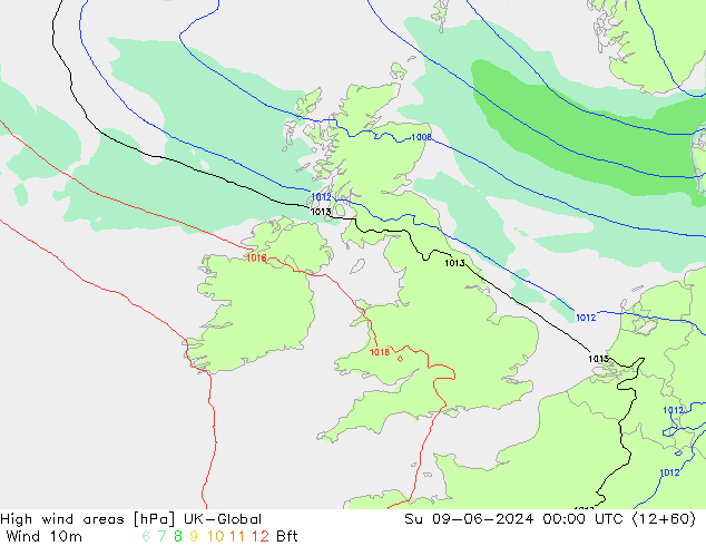 Izotacha UK-Global nie. 09.06.2024 00 UTC