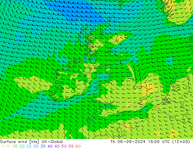 ветер 10 m UK-Global чт 06.06.2024 15 UTC