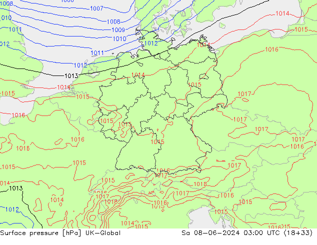 pressão do solo UK-Global Sáb 08.06.2024 03 UTC