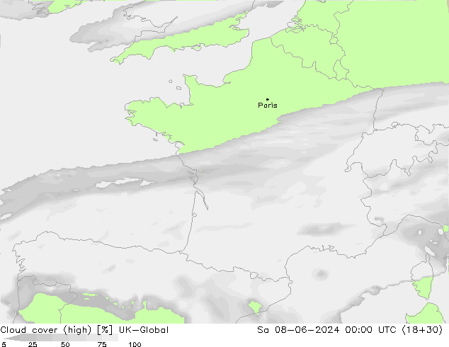 Bulutlar (yüksek) UK-Global Cts 08.06.2024 00 UTC