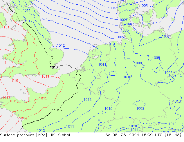 Yer basıncı UK-Global Cts 08.06.2024 15 UTC