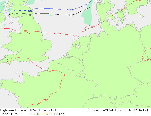 High wind areas UK-Global  07.06.2024 06 UTC