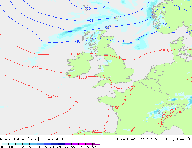 Precipitation UK-Global Th 06.06.2024 21 UTC