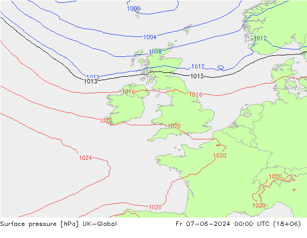 Yer basıncı UK-Global Cu 07.06.2024 00 UTC