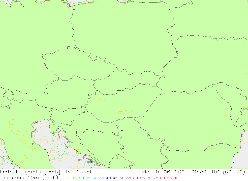 Isotachs (mph) UK-Global Mo 10.06.2024 00 UTC