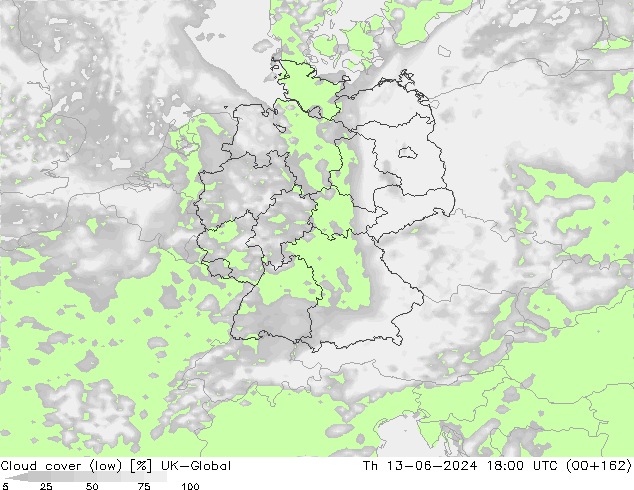 zachmurzenie (niskie) UK-Global czw. 13.06.2024 18 UTC