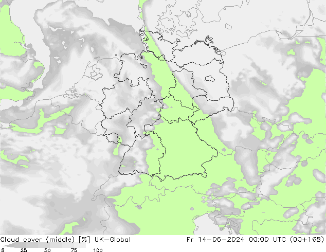 Nubes medias UK-Global vie 14.06.2024 00 UTC