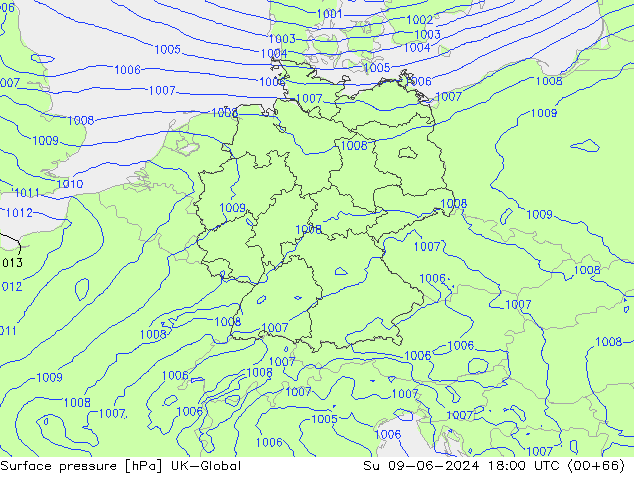 pressão do solo UK-Global Dom 09.06.2024 18 UTC
