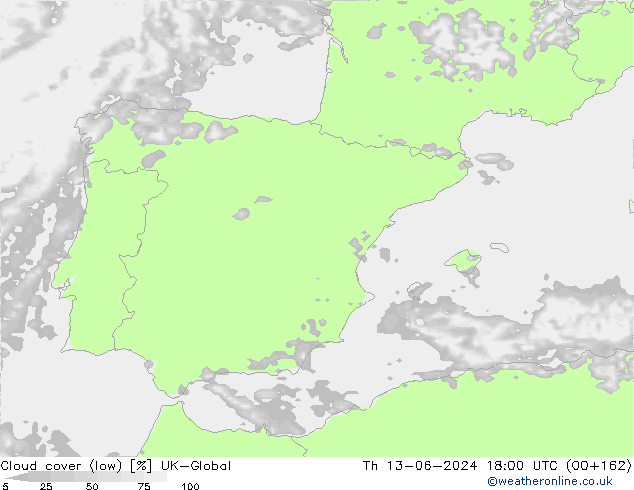 Nubi basse UK-Global gio 13.06.2024 18 UTC