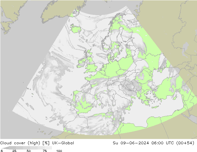 Nuages (élevé) UK-Global dim 09.06.2024 06 UTC