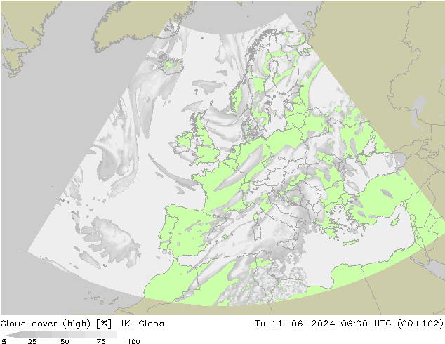 Bulutlar (yüksek) UK-Global Sa 11.06.2024 06 UTC