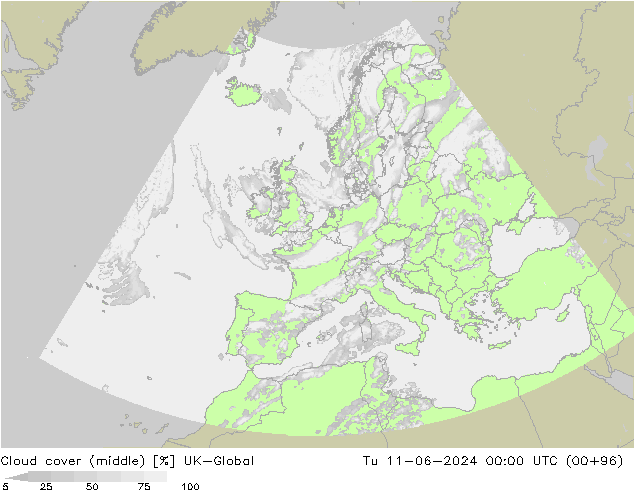 Nuages (moyen) UK-Global mar 11.06.2024 00 UTC