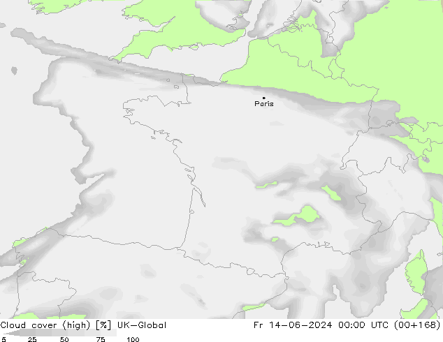 Wolken (hohe) UK-Global Fr 14.06.2024 00 UTC