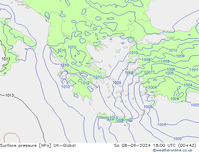 Yer basıncı UK-Global Cts 08.06.2024 18 UTC