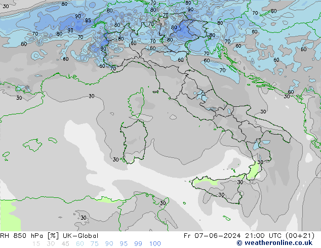 RV 850 hPa UK-Global vr 07.06.2024 21 UTC