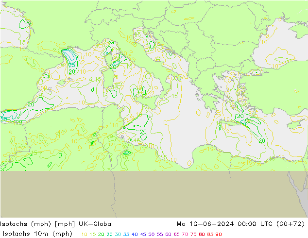 Isotachs (mph) UK-Global Mo 10.06.2024 00 UTC