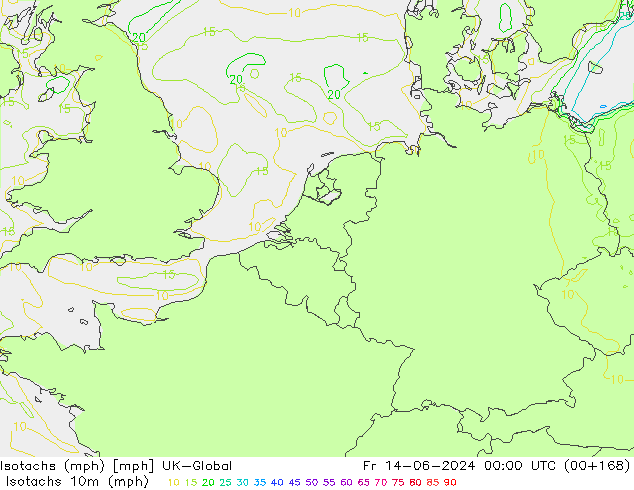 Isotachs (mph) UK-Global Pá 14.06.2024 00 UTC