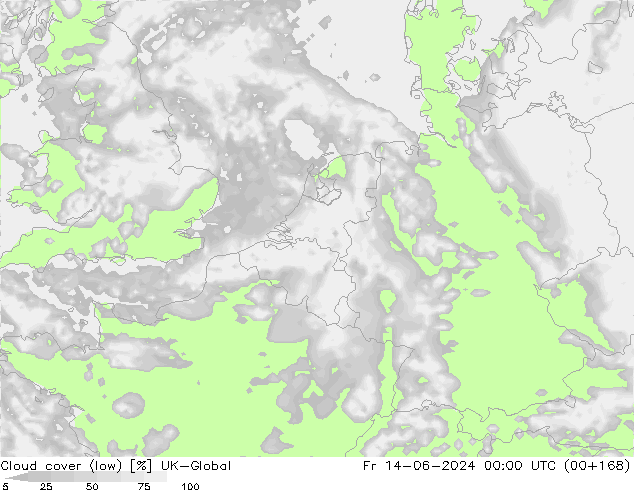 Wolken (tief) UK-Global Fr 14.06.2024 00 UTC