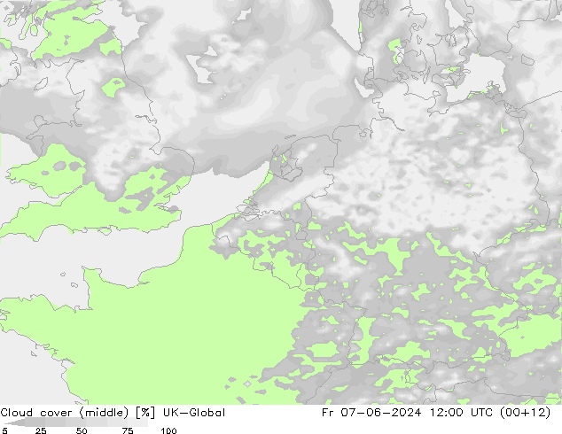 Wolken (mittel) UK-Global Fr 07.06.2024 12 UTC