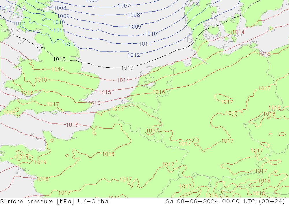 ciśnienie UK-Global so. 08.06.2024 00 UTC