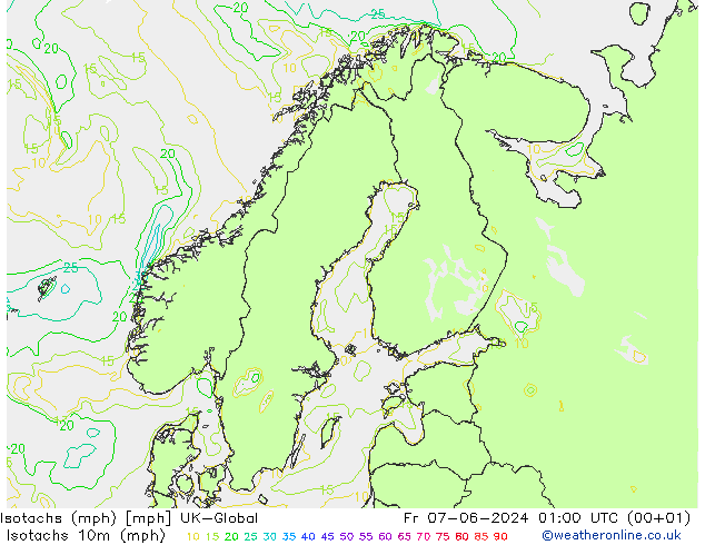 Isotachs (mph) UK-Global Fr 07.06.2024 01 UTC