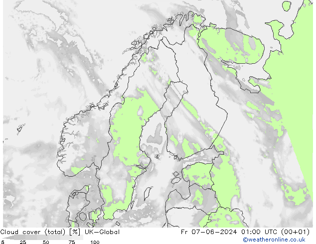 Nubes (total) UK-Global vie 07.06.2024 01 UTC