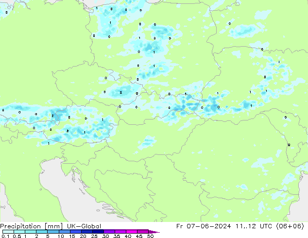 Neerslag UK-Global vr 07.06.2024 12 UTC