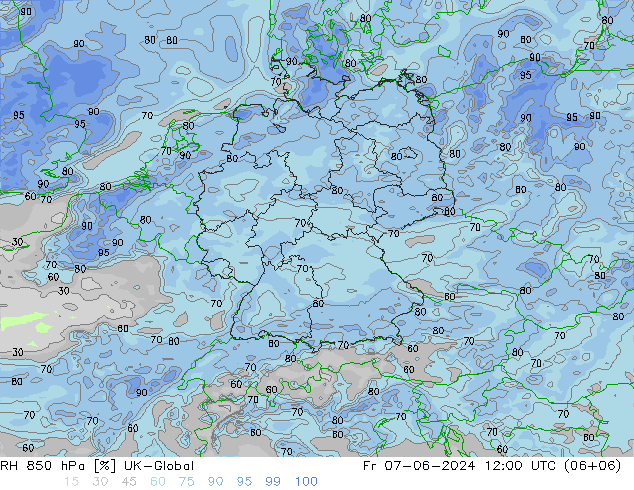 850 hPa Nispi Nem UK-Global Cu 07.06.2024 12 UTC