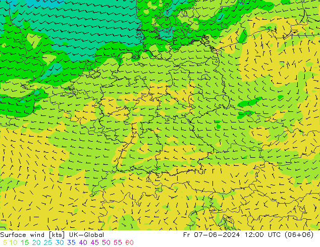 ветер 10 m UK-Global пт 07.06.2024 12 UTC