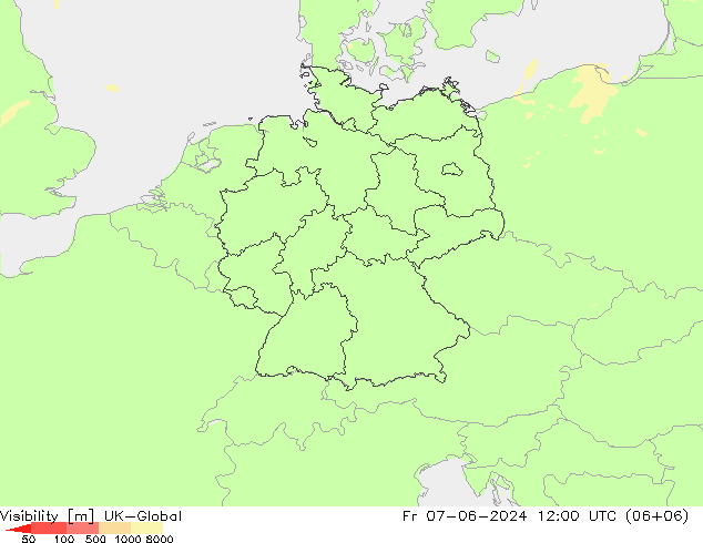 Dohlednost UK-Global Pá 07.06.2024 12 UTC