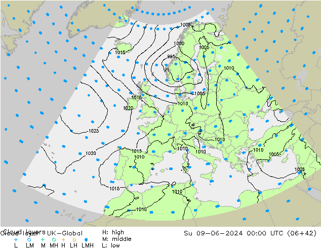 Cloud layer UK-Global Ne 09.06.2024 00 UTC