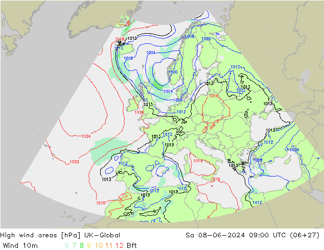 High wind areas UK-Global Sa 08.06.2024 09 UTC