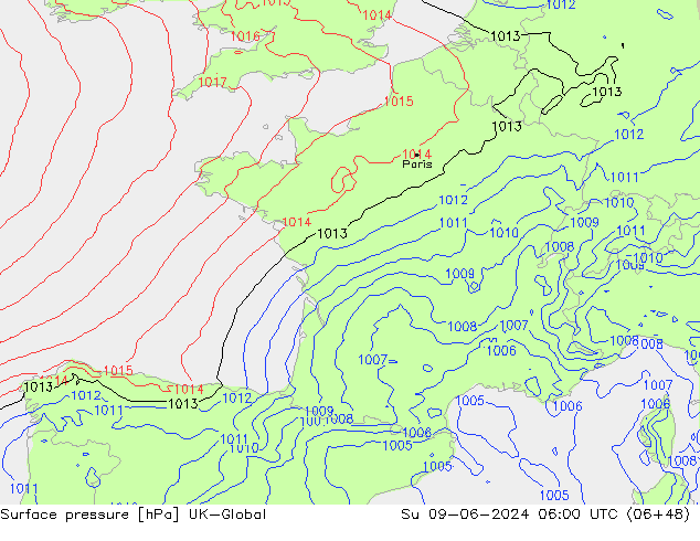 Bodendruck UK-Global So 09.06.2024 06 UTC