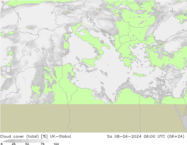 Bulutlar (toplam) UK-Global Cts 08.06.2024 06 UTC
