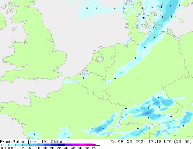 Niederschlag UK-Global Sa 08.06.2024 18 UTC