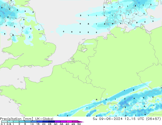 Precipitazione UK-Global dom 09.06.2024 15 UTC