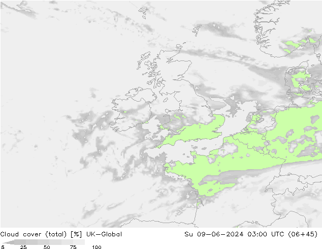 Nuages (total) UK-Global dim 09.06.2024 03 UTC