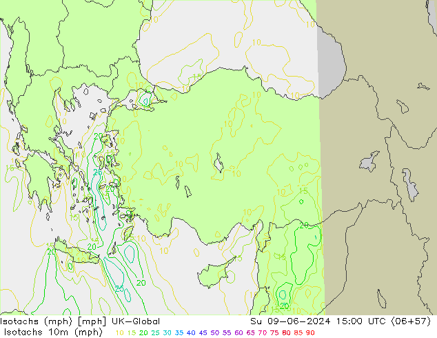 Isotachs (mph) UK-Global Вс 09.06.2024 15 UTC