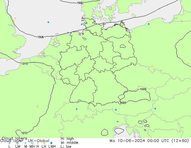 Cloud layer UK-Global Mo 10.06.2024 00 UTC