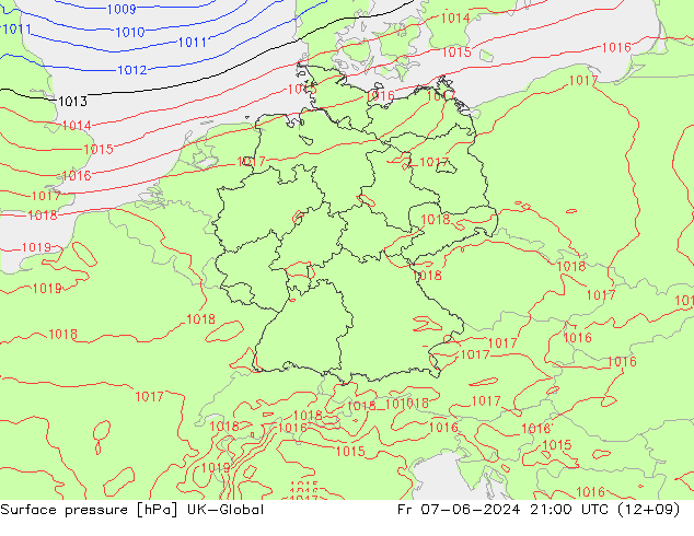 Yer basıncı UK-Global Cu 07.06.2024 21 UTC