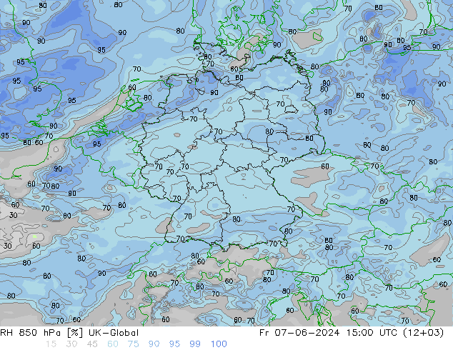 RH 850 hPa UK-Global Pá 07.06.2024 15 UTC