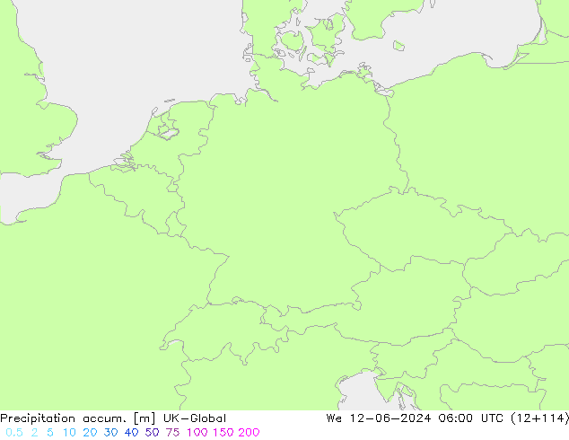 Totale neerslag UK-Global wo 12.06.2024 06 UTC